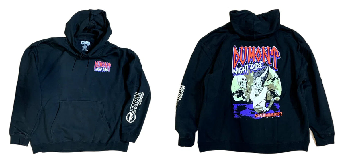 Fatal Motorsports Dumont Night Ride Pullover Hoodie - Black - Men's XXL