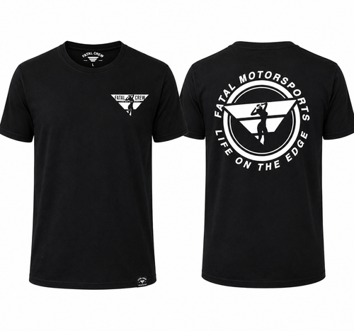 Fatal Crew Fatal Motorsports Life On The Edge Tee - Black - Men's L
