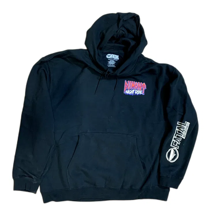 Fatal Motorsports Dumont Night Ride Pullover Hoodie - Black - Men's XXL