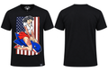 Fatal Crew USA Flag Pin-Up Girl Bomb Tee - Black - Men's L
