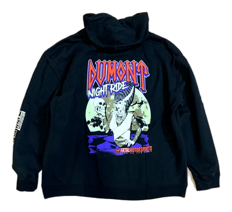 Fatal Motorsports Dumont Night Ride Pullover Hoodie - Black - Men's XXL