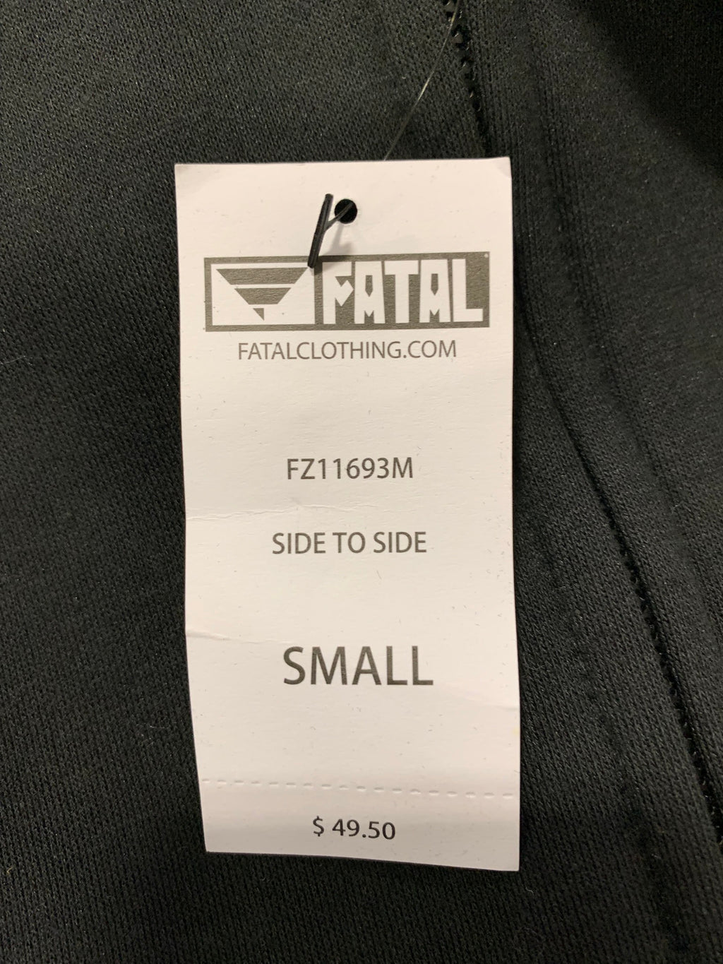 Fatal Side To Side Full-Zip Hoodie - Black/Grey - Men's S