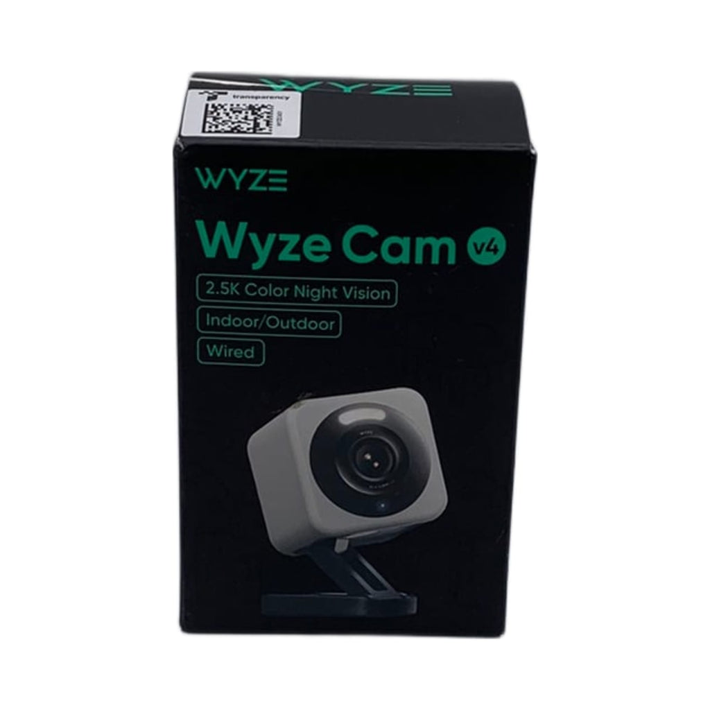Wyze Cam v4 – 2.5K QHD Wi-Fi 6 Indoor/Outdoor Security Camera, Gray – WYZEC4 (New)