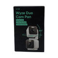 Wyze Duo Cam Pan – 2K Dual-Lens Indoor/Outdoor Pan-Tilt Camera, IP65, White (New, Sealed)