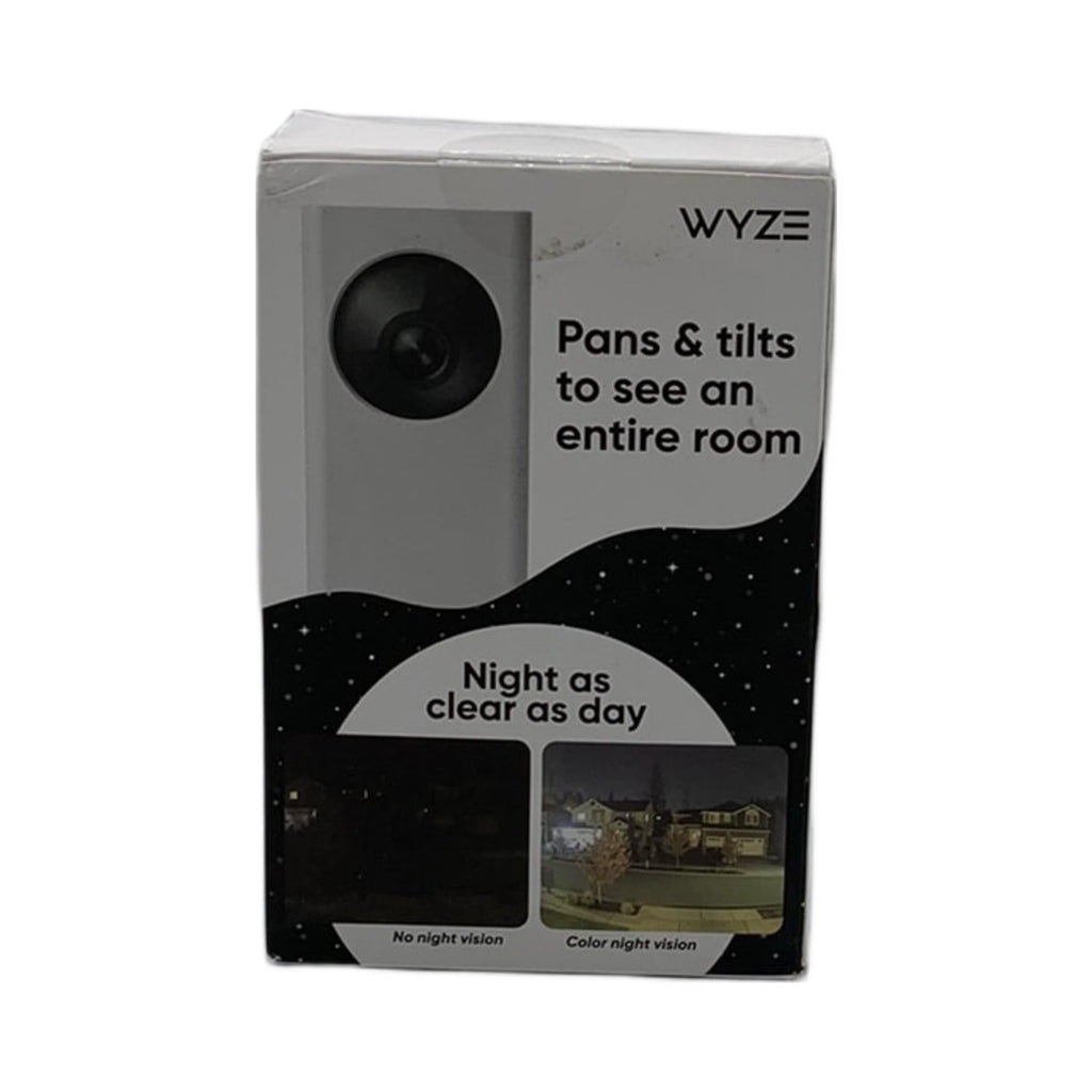 Wyze Cam Pan v2 – 1080p Pan/Tilt/Zoom Indoor Camera with Color Night Vision, White (New)