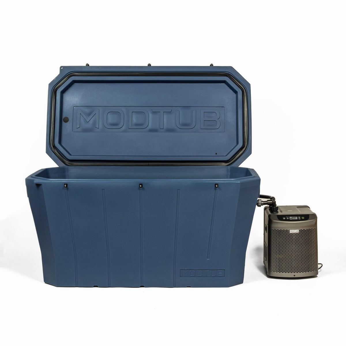 ModTub 2.0 Cold Plunge Tub Only – Slate Blue – New in Box, Includes 2 Plugs