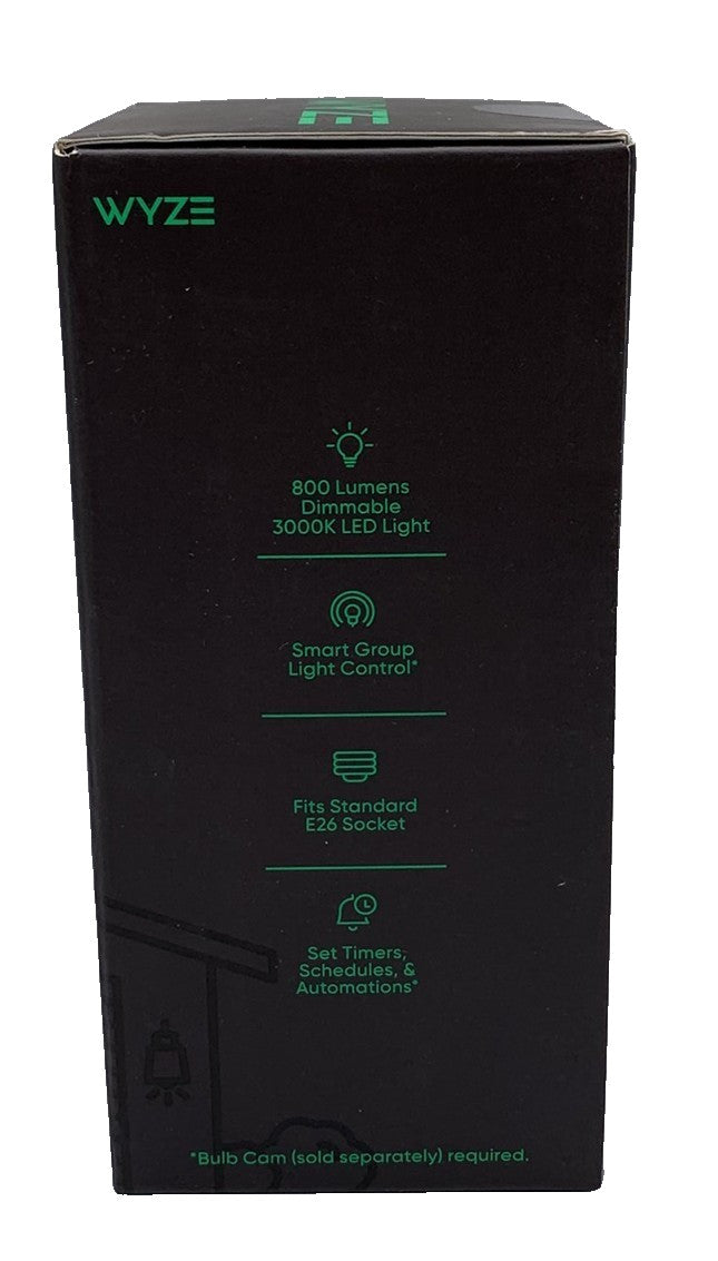 Wyze Accessory Bulb for Wyze Bulb Cam – E26, 800 Lumens (New, Sealed)
