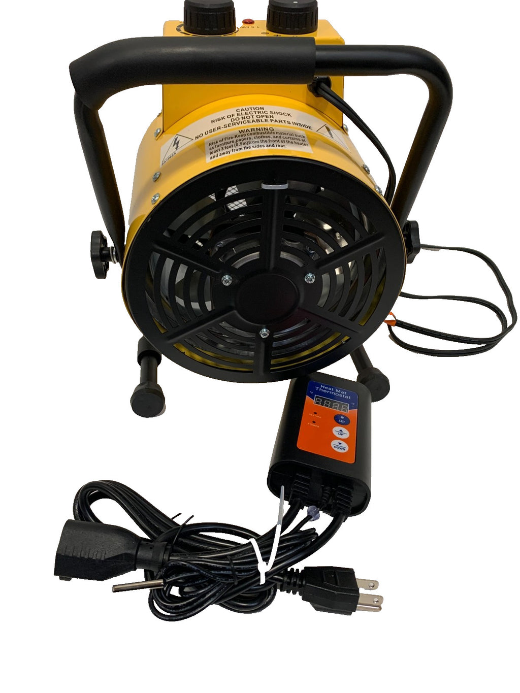 Portable Electric Fan Heater 1500W – Compact Space Heater with Auto Shut-Off