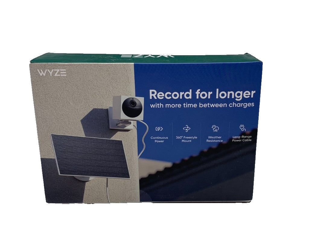 Wyze Solar Panel WSP2W for Wyze Cam Outdoor – 2.5W, White (New)