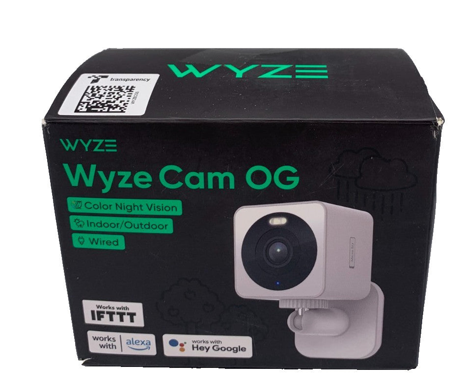 Wyze Cam OG – Indoor/Outdoor 1080p Security Camera, White
