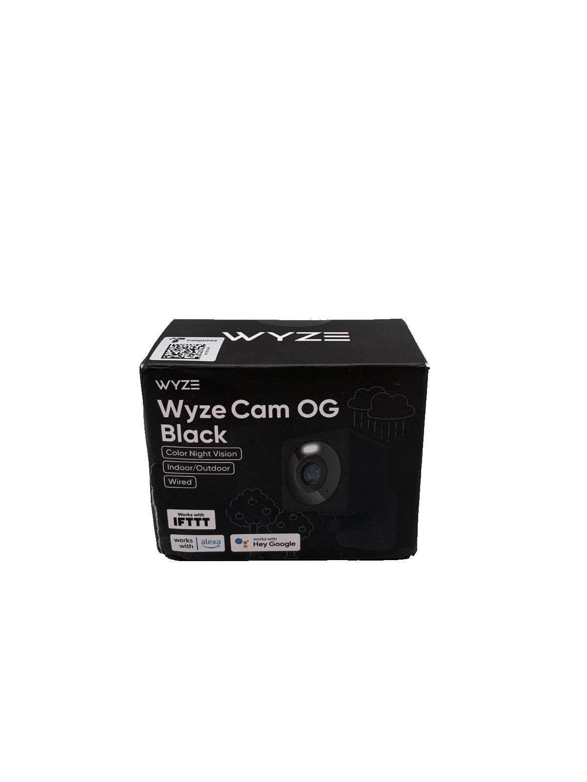 Wyze Cam OG – Wired Indoor/Outdoor 1080p Security Camera with Spotlight, Black (New)