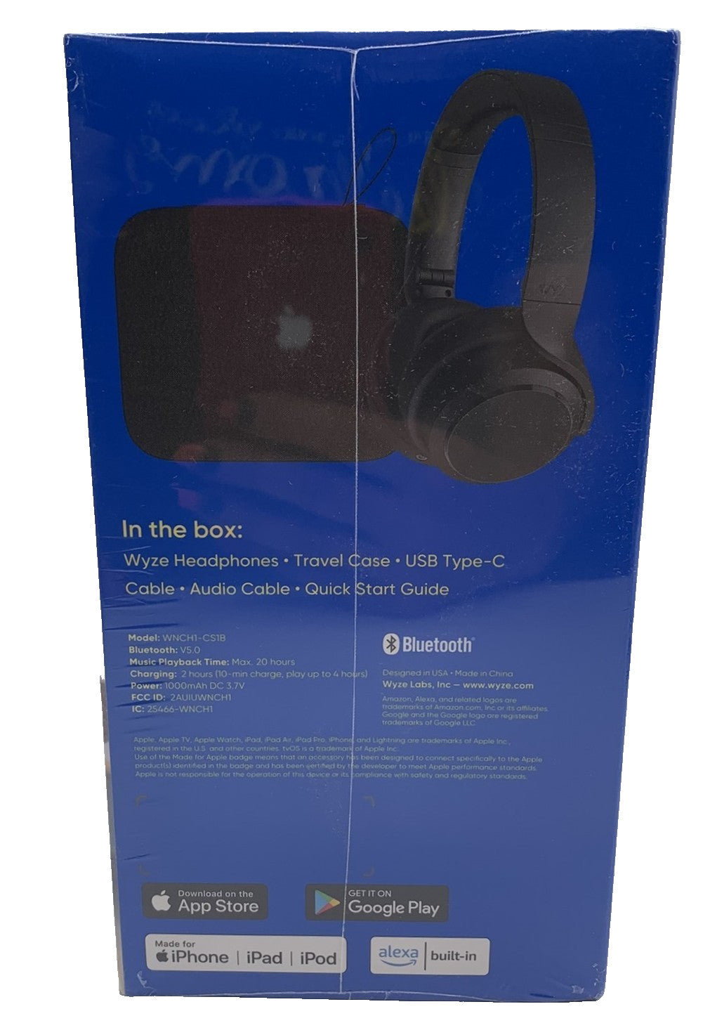 Wyze Noise Cancelling Headphones Hard Travel Case (Open Box)