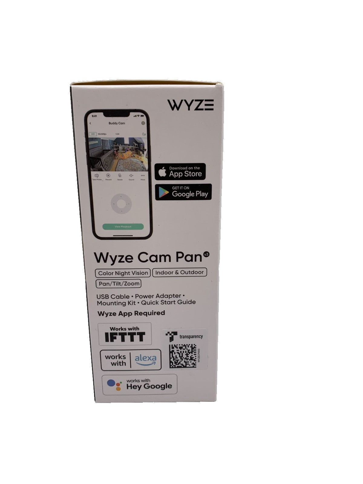 Wyze Cam Pan – Indoor/Outdoor Pan & Tilt Security Camera with Night Vision (New)