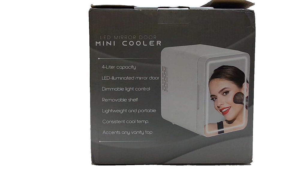 Bogda LED Mirror Door Mini Cooler 4L – Skincare & Makeup Fridge, Dimmable Light (Display Unit)