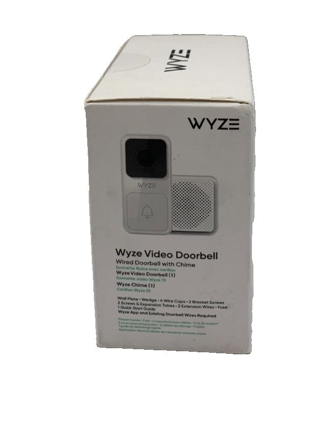 Wyze Video Doorbell with Chime WVDB1WC1 – 1080p, IP65 Weatherproof, Night Vision (New)