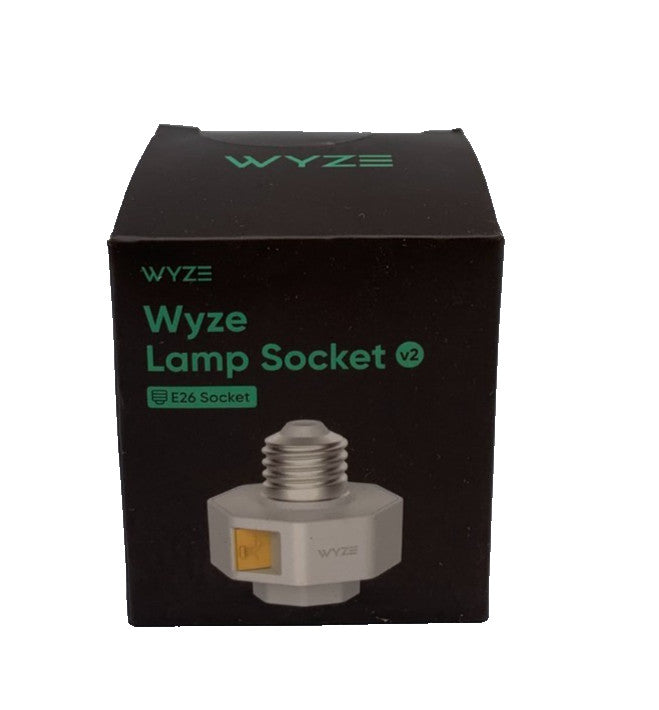 Wyze Lamp Socket v2 – Power Adapter for Cam v3 / v3 Pro / v4 / OG / Pan, White (New)