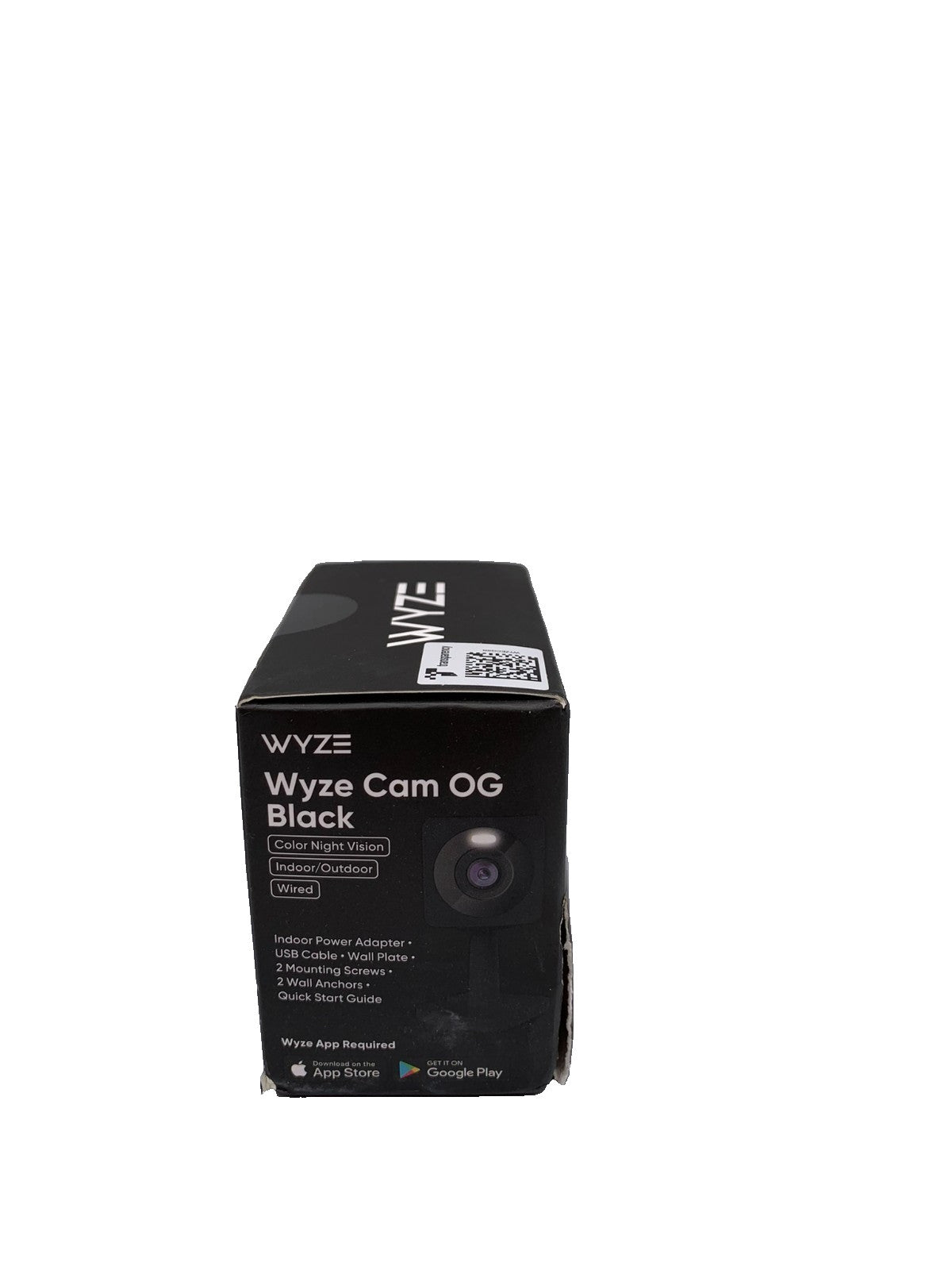 Wyze Cam OG – Wired Indoor/Outdoor 1080p Security Camera with Spotlight, Black (New)