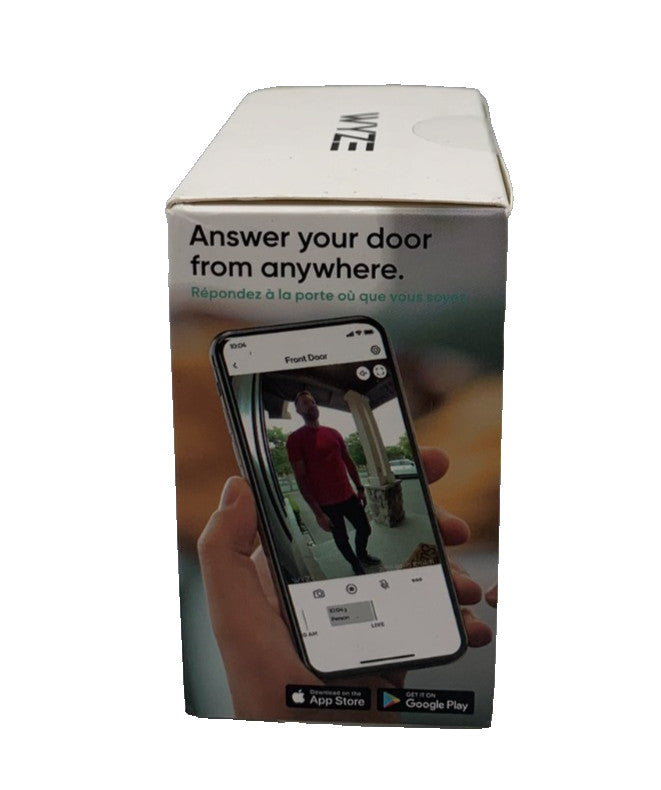 Wyze Video Doorbell with Chime WVDB1WC1 – 1080p, IP65 Weatherproof, Night Vision (New)