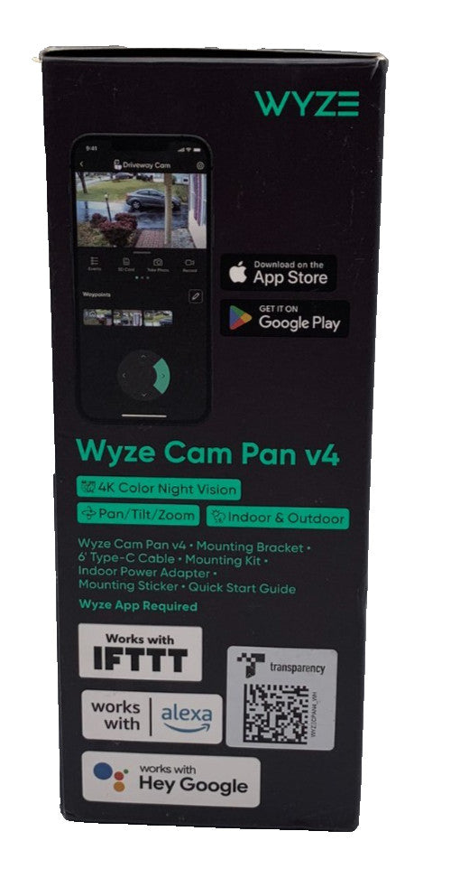 Wyze Cam Pan v4 – Indoor/Outdoor Plug-in 4K Security Camera with 360° Pan/Tilt – view 3