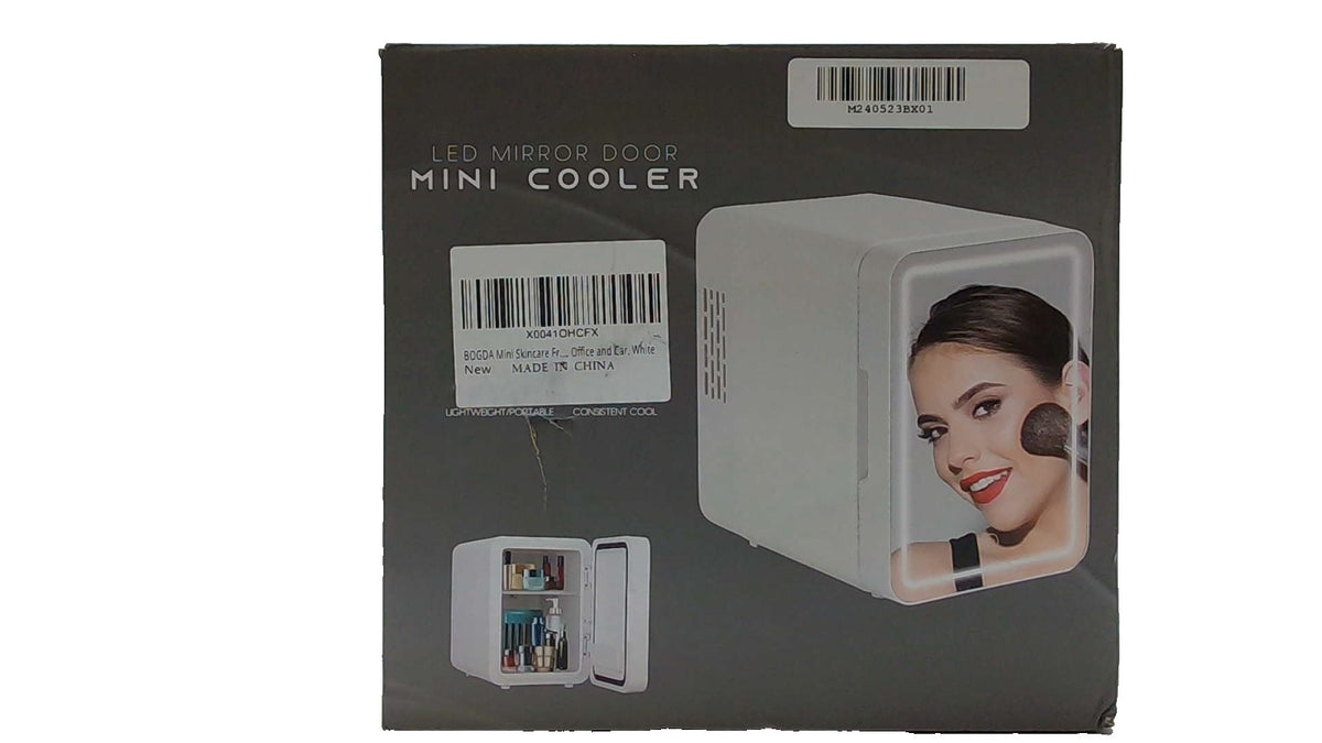 Bogda LED Mirror Door Mini Cooler 4L – Skincare & Makeup Fridge, Dimmable Light (Display Unit)