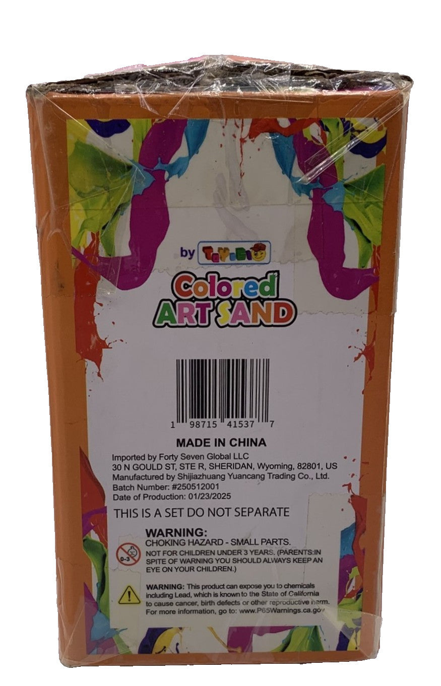 Sand Art Sand – 15 Colors, 12 lbs – Colored Craft Sand in Reusable Jars