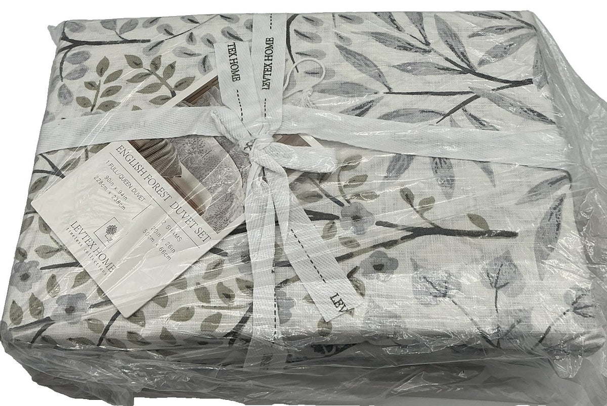 Levtex Home English Forest Cotton Duvet Cover & Pillow Sham Set – Full/Queen